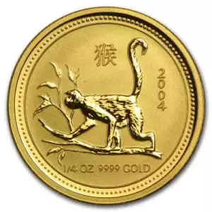 2004 1/4oz Australian Perth Mint Gold Lunar: Year of the Monkey