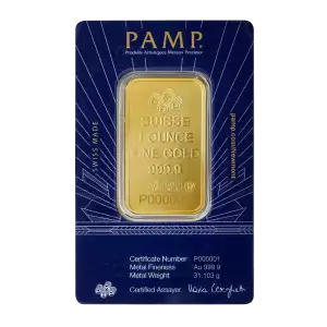 1oz PAMP/Newmont Gold Bar - Lady of Liberty