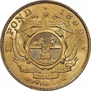 South Africa 1 Pond gold coin