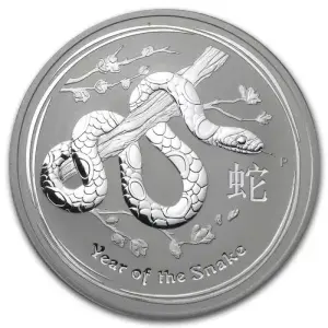 2013 1oz Australian Perth Mint Silver Lunar II: Year of the Snake