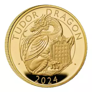 2024 1oz Britain Royal Tudor Beasts: Dragon