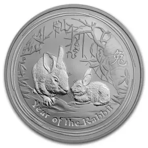2011 1oz Australian Perth Mint Silver Lunar II: Year of the Rabbit