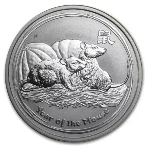 2008 1/2oz Australian Perth Mint Silver Lunar II: Year of the Mouse