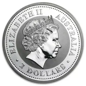 2000 2oz Australian Perth Mint Silver Lunar: Year of the Dragon