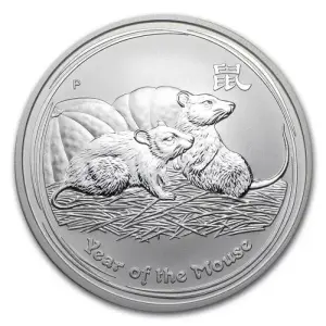 2008 1oz Australian Perth Mint Silver Lunar II: Year of the Mouse