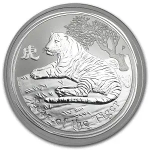 2010 1oz Australian Perth Mint Silver Lunar II: Year of the Tiger