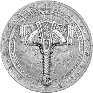 2025 1 oz Artefacts: Mjölnir Silver Coin (2)