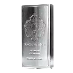 Scottsdale Mint 100oz King Silver Stacker Bar (2)