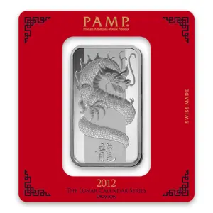 100g PAMP Silver Bar - Lunar Dragon (2)