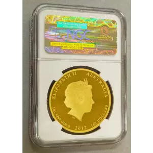 Graded NGC PF69 ULTRA CAMEO 2012P 1oz Colorized Australian Perth Mint Gold Lunar II: Year of the Dragon (2)