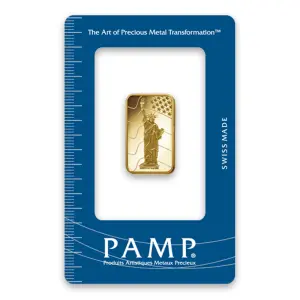 10g PAMP Gold Bar - Liberty
