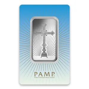 50g PAMP Silver Bar - Romanesque Cross (2)