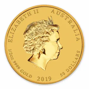 2019 1/2oz  Australian Perth Mint Gold Lunar Year of the Pig