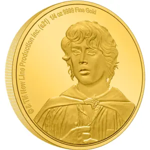 THE LORD OF THE RINGS - 2021 1/4oz Frodo Baggins Gold Coin (2)