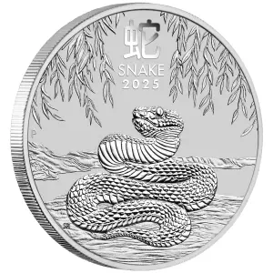 2025 2 oz Australian Silver Lunar Snake Coin (2)