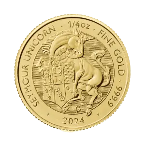 2024 1/4oz British The Royal Tudor Beasts - Gold Seymour Unicorn (2)