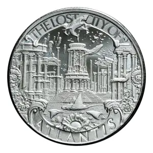 Atlantis 1 oz Silver Round - Lost Cities Series (2)