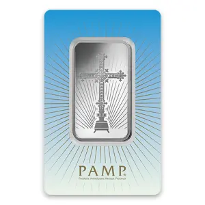 1oz PAMP Silver Bar - Romanesque Cross (2)