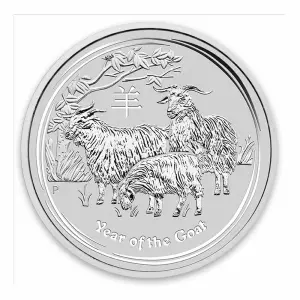 2015 1/2oz Australian Perth Mint Silver Lunar II: Year of the Goat (2)