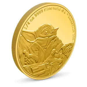 2022 1/4oz The Mandalorian Classic - Grogu Gold Coin (2)