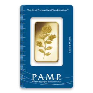1oz PAMP Gold Bar - Rosa