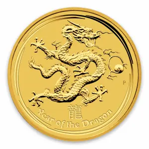 2012 10oz Australian Perth Mint Gold Lunar II: Year of the Dragon (2)