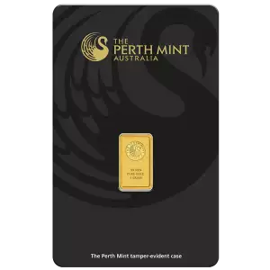 1g Australian Perth Mint gold bar - minted