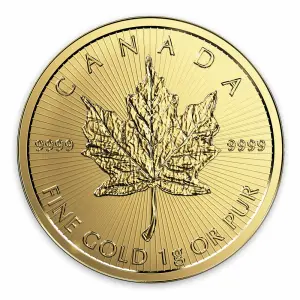 Any Year 25 x 1g Gold Canadian Maplegram