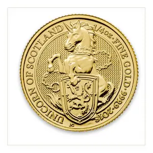 2018 1/4oz Gold Britain Queen's Beast: The Unicorn (2)