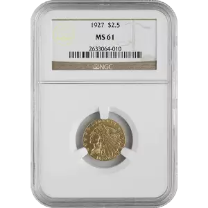 Indian $2.5 (1908 - 1929) - NGC - MS61