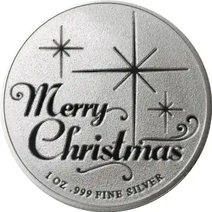1 oz Silver Round - Santa Claus Merry Christmas (2)