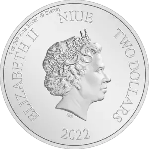 Disney 101 Dalmatians - 2022 1oz Cruella De Vil Silver Coin (2)