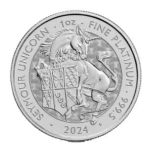 2024 1oz British The Royal Tudor Beast - Platinum Seymour Unicorn (2)
