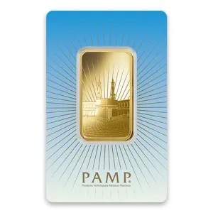 1oz PAMP Gold Bar - Ka `Bah. Mecca