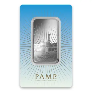 1oz PAMP Silver Bar - Ka `Bah. Mecca (2)