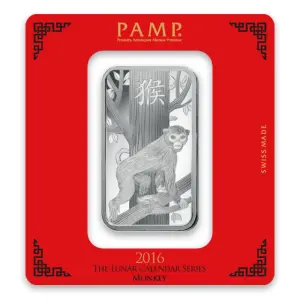 100g PAMP Silver Bar - Lunar Monkey (2)