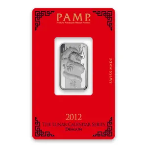 10g PAMP Silver Bar - Lunar Dragon (2)