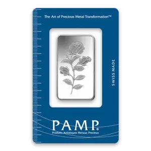 1/2oz PAMP Silver Bar - Rosa (2)