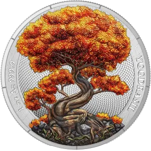 2025 1 oz Mythical Forest: Yggdrasil Autumn Silver Coin (2)