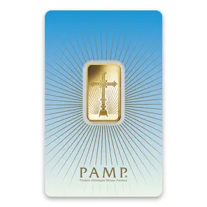 10g PAMP Gold Bar - Romanesque Cross (2)