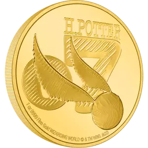 HARRY POTTER- 1oz Classic Golden Snitch Gold Coin (2)