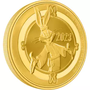 Looney Tunes - 2023 1oz Year of the Rabbit Bug Bunny Gold Con (2)