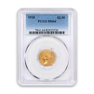 Indian $2.5 (1908 - 1929) - PCGS - MS64