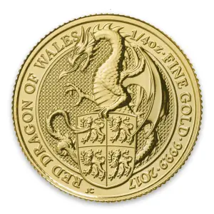 2017 1/4oz Gold Britain Queen's Beasts: The Dragon (2)