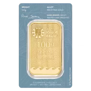 100g Royal Mint Gold Britannia Minted Bar (2)