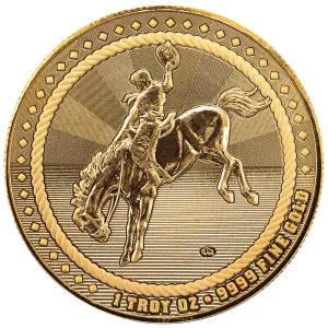 1 oz Cowboy - Buffalo Privy Gold Round (2)