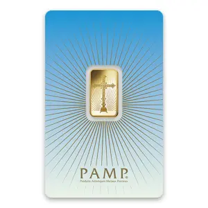 5g PAMP Gold Bar - Romanesque Cross (2)