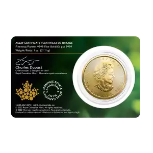 2022 1oz Canadian Gold Maple Leaf - Single Source Mine (2)