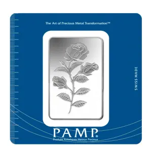 100g PAMP Silver Bar - Rosa (2)