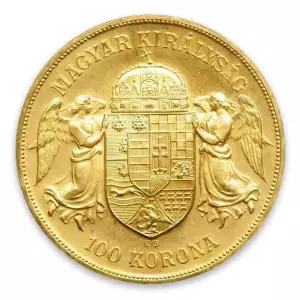 1908 100 Korona Austrian/Hungarian Empire Gold Coin